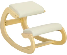 Koduva Kneeling chair namų biurui, kreminė balta, 55 x 85 x 55 cm
