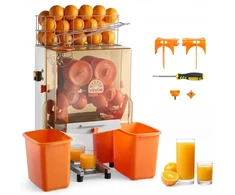 VEVOR Komercinė citrusinių vaisių sulčiaspaudė NS2000E-2, 120 W, nerūdijantis plienas, 65 x 42 x 78 cm