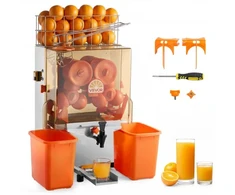 VEVOR Komercinė citrusinių vaisių sulčiaspaudė NS2000E-2T, 120 W, nerūdijantis plienas, 52 x 43 x 78 cm