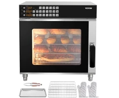 Koduva Komercinė konvekcinė orkaitė VEVOR FD-68DE, 58 l, 2800 W, 4 lygių, nerūdijantis plienas