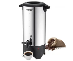 VEVOR Komercinis kavos virimo urnas KLY-7.4K, 7,4 l / 50 puodelių, 1000 W, sidabrinis