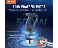 VEVOR Komercinis panardinamasis trintuvas HB6089-UL, 500 W, nerūdijančio plieno ašmenys, 76 x 15 x 10 cm