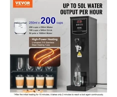 VEVOR Komercinis vandens boileris KW-20SA, 20 l, 1500 W, 18 x 30 x 69 cm