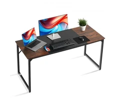 VEVOR Kompiuterio stalas ZH606, 160 x 60 x 75 cm, kaimiška ruda ir juoda