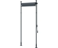 Koduva Laisvai pastatoma markizė, reguliuojamas aukštis, be gręžimo, aliuminio rėmas, 120 x 220–310 cm, tamsiai pilka