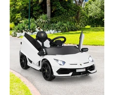 Koduva Lamborghini 12V Elektrinis Vaikiškas Automobilis Baltas