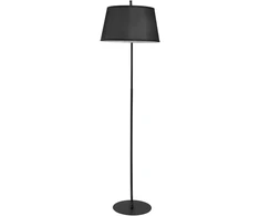 Koduva Lankinė pastatoma lempa su medžiaginiu gaubtu, metalas, juoda, 105 x 47 x 190 cm