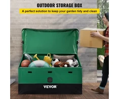 VEVOR Lauko daiktadėžė VV-OSB-100, PE tentas, ruda / mėlyna, 379 l, 122 x 63 x 75 cm