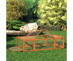 Koduva Lauko mažųjų gyvūnų aptvaras su atidaromu stogu, oranžinis, 180 x 90 x 48 cm