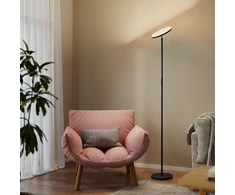 Aosom LED grindinė lempa su RGB, juoda, Ø25 x 177 cm