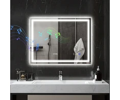 Koduva LED vonios veidrodis, sidabrinis, 80 x 60 x 3,5 cm