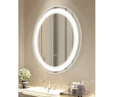 Koduva LED vonios veidrodis VEVOR MRH, apvalus, 60 cm, su priekiniu ir galiniu apšvietimu, tvirtinamas prie sienos