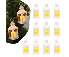 Koduva LED žibintų rinkinys VEVOR, 12 vnt., baltas, plastikas ir grūdintas stiklas, 105 x 105 x 240 mm