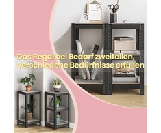Koduva Lentyna su 5 lentynomis, plieno ir MDF, 37 x 37 x 150 cm, greige-juoda