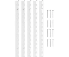 Koduva Lentynų bėgeliai VEVOR LZ02, 5 vnt., 154 cm, balti