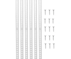 Koduva Lentynų kreipiančiosios VEVOR GD01, 8 vnt., plienas, ryškiai sidabrinė, 92 cm