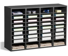 Koduva Literatūros rūšiuoklis VEVOR KLFC-19, 36 skyriai, pilkas, 100 x 31 x 68 cm