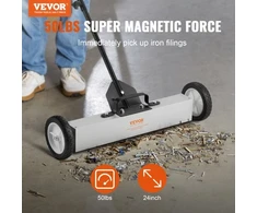 Koduva Magnetinė šluota VEVOR QJ8012-24 su ratukais, 74 cm, iki 22,6kg