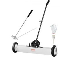 Koduva Magnetinė šluota VEVOR su ratukais, 61 cm, iki 22,6kg, su teleskopiniu magnetiniu surinkimo įrankiu