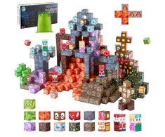 Koduva Magnetinės kaladėlės VEVOR Dark Castle Set, 100 vnt., 2 x 2 x 2 cm, nuo 3 metų