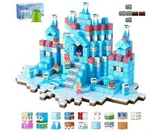 Koduva Magnetinių kaladėlių rinkinys VEVOR Glacier Castle Set, 150 vnt., nuo 3 metų