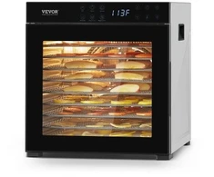 VEVOR Maisto džiovintuvas FD-1018, 1000 W, 10 nerūdijančio plieno padėklų, 25 l