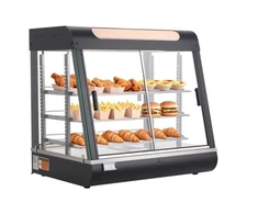 Koduva Maisto šildymo vitrina VEVOR NB-601, 3 lygių, 1200 W, 100 l, 66 x 48 x 64 cm