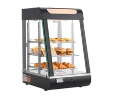 Koduva Maisto šildymo vitrina VEVOR NB-604, 3 aukštų, 57 l, 800 W, 39 x 47 x 64 cm