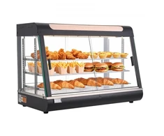 Koduva Maisto šildymo vitrininė spinta VEVOR NB-602, 3 aukštų, 1400 W, 130 l, 91 x 47 x 64 cm