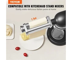 VEVOR Makaronų lakštų volo priedas KitchenAid plakamajam maišytuvui, nerūdijantis plienas, 23 x 7 x 5 cm