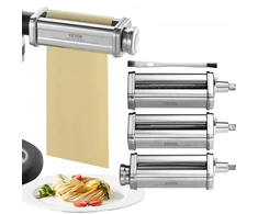 VEVOR Makaronų volo priedas KitchenAid plakikliui, nerūdijantis plienas, 3 vnt.
