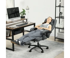 Koduva Masažinė biuro kėdė, USB sąsaja, tamsiai pilka, 64 x 74 x 109-117 cm