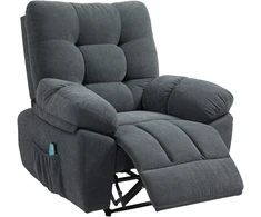 Koduva Masažinis recliner krėslas, tamsiai pilkas, 150°, 150 kg