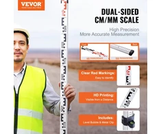 Koduva Matavimo liniuotė VEVOR 3M3J, aliuminio lydinys, sidabrinė, 3 m
