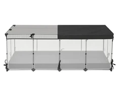 Koduva Mažų gyvūnų aptvaras vidaus naudojimui, baltas, 144 x 74 x 57 cm, plastikas ir plienas