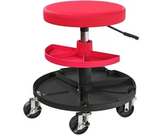 Koduva Mechaniko taburetė su ratukais, reguliuojamas aukštis 40-51 cm, raudona, iki 135 kg