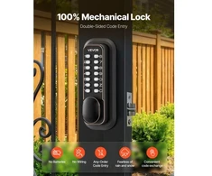 Koduva Mechaninė durų spyna su klaviatūra VEVOR OL-601S3-07, alyvuota bronza, 35-65 mm