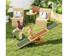 Koduva Medinė Šuns Agility Sūpynė 179x30x55 cm Geltona
