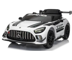 Koduva Mercedes-AMG GT3 elektrinis vaikų automobilis, baltas