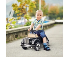 Aosom Mercedes-Benz 300S stumiamas vaikiškas automobilis, juodas, 77,5 x 41,5 x 45 cm