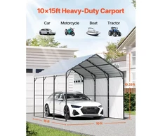 Koduva Metalinė automobilių stoginė VEVOR, 3 x 4,5 x 3,15 m