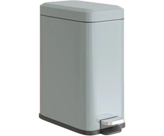 Koduva Metalinė šiukšliadėžė su pedalu, 5 l, pilka, 29,2 x 14 x 32 cm
