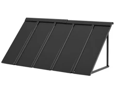 Koduva Metalinė stoginė durims VEVOR CGW-56INCH, 143 x 61 cm, plienas