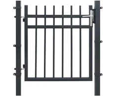Koduva Metaliniai sodo varteliai, pilki, 106 x 6 x 145 cm, su spyna, rankena ir raktais