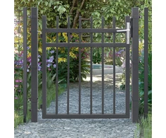 Koduva Metaliniai sodo varteliai, pilki, 106 x 6 x 145 cm, su spyna, rankena ir raktais