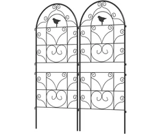 Koduva Metalinis augalų atramų rinkinys, 2 vnt., juodas, 50 x 120 cm