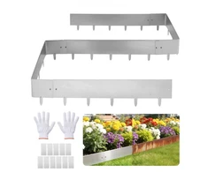 Koduva Metalinis vejos bortelis VEVOR, Corten plienas, 10 vnt., 100 x 23 cm