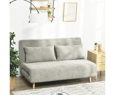 Koduva Miegamoji sofa, svečių lova, pilka, 141 x 90 x 81 cm