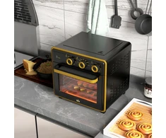 Elektrinė krosnelė Koduva Mini orkaitė, 20 l, 1400 W, juoda+auksinė