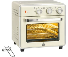 Elektrinė krosnelė Koduva Mini orkaitė 5 viename, 20 l, 1400 W, kreminė balta, sidabrinė